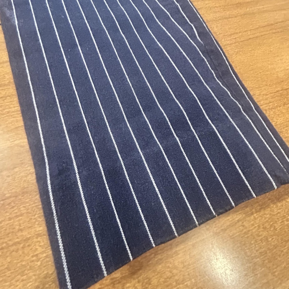 Set 2 Banana Republic Sloan Pants Womens 4 4P Blue Stripe Check Stretch Work - Picture 2 of 12